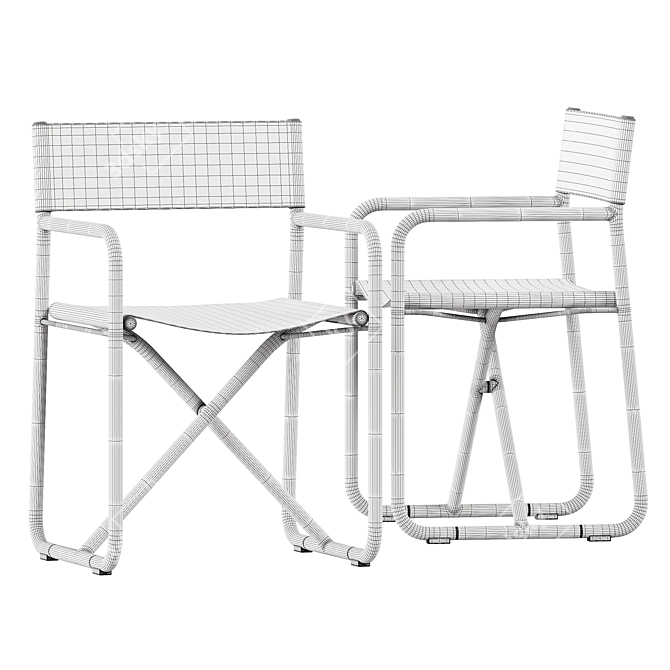 Portable Diabla Trip Folding Chair 3D model image 4