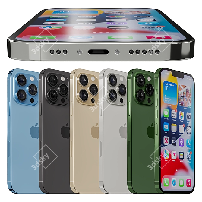 Limited Edition iPhone 13 Pro Max 3D model image 1