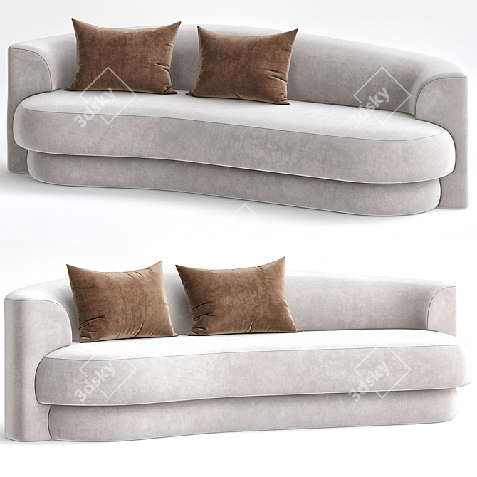 Yumi Sofa Collection 3D Model 3D model image 1