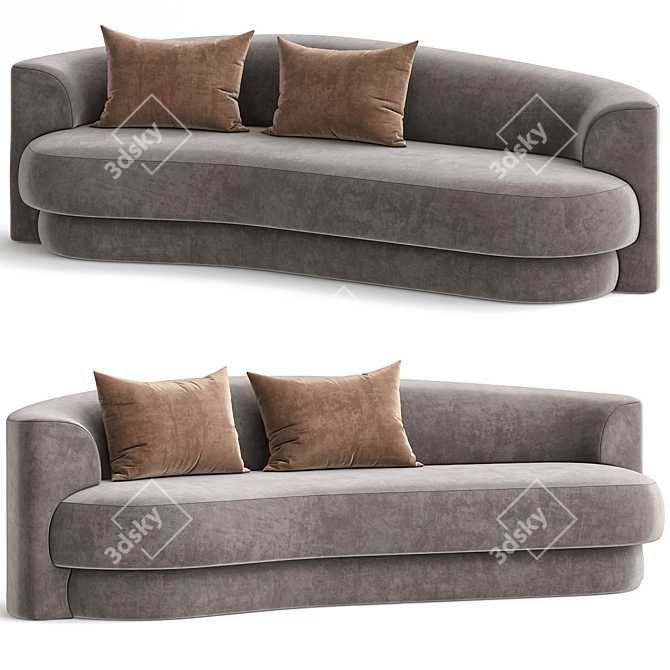 Yumi Sofa Collection 3D Model 3D model image 2