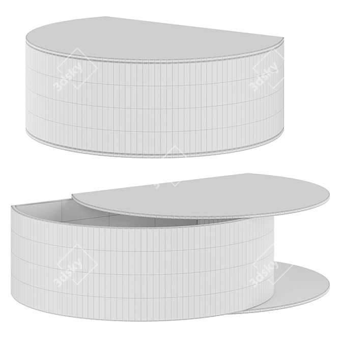Modular Wall Storage Drawer 3D model image 3