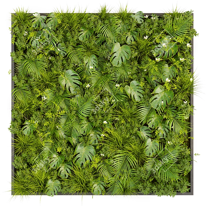 Volume 359 Vertical Leaf Palm 3D model image 2