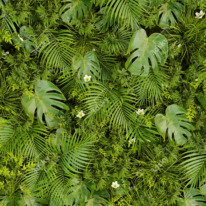 Volume 359 Vertical Leaf Palm 3D model image 5
