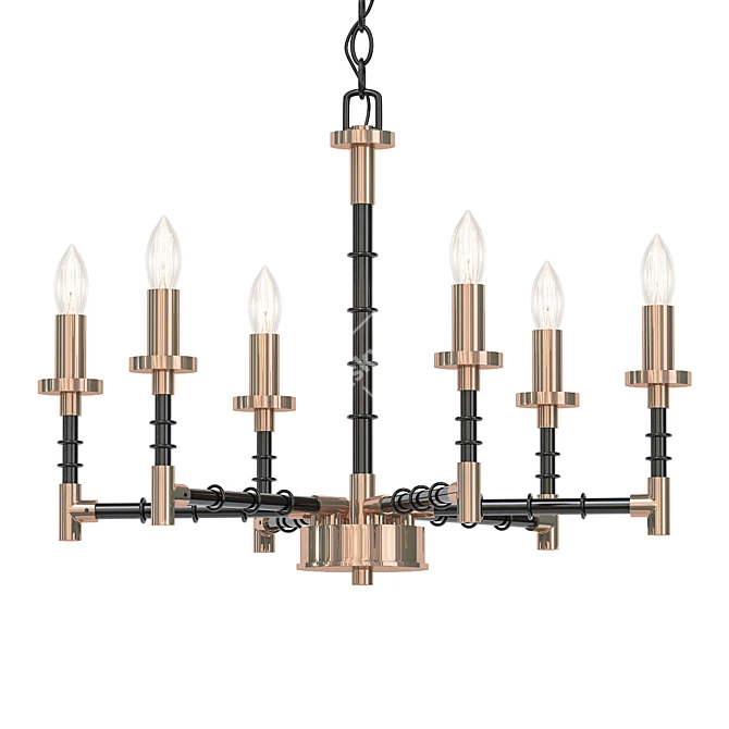 Refined Refraktika Chandelier 6 3D model image 1