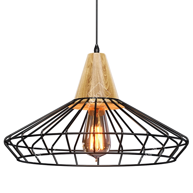 Modern Pendant Lamp: Liza Design 3D model image 1