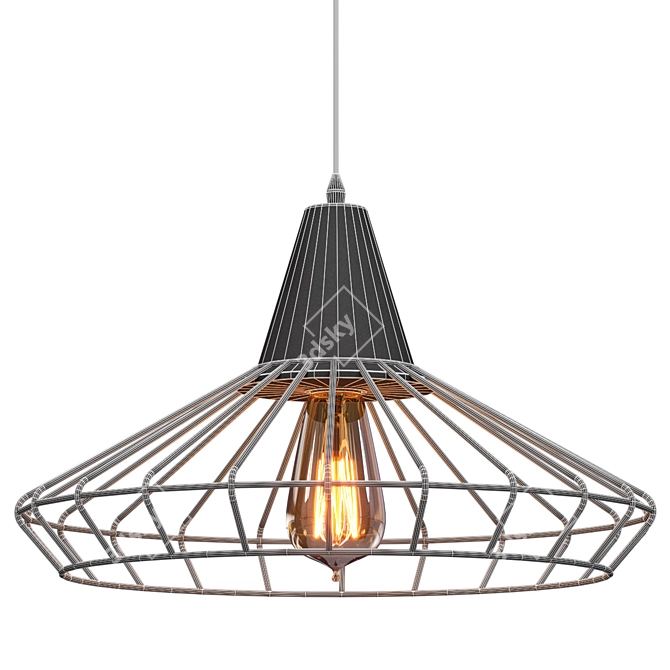 Modern Pendant Lamp: Liza Design 3D model image 3