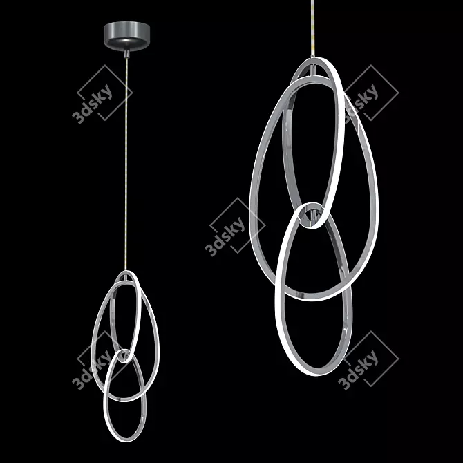 Odeon Light Space Pendant Light 3D model image 4