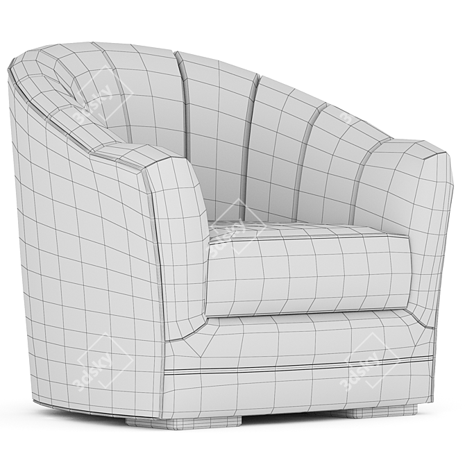 Modern Diamond Armchair 3D Model 3D model image 6