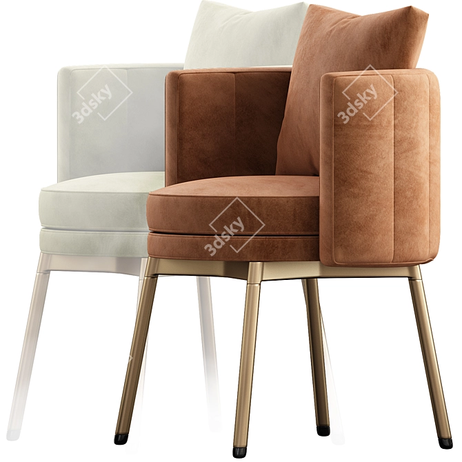  Minotti Torii Chair 2015 Model 3D model image 2