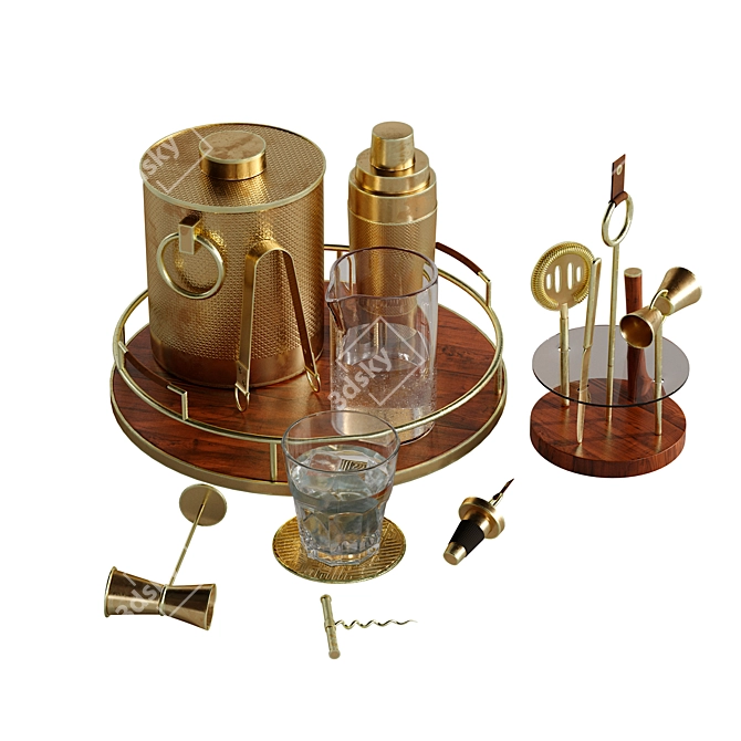 Bar Essentials Accessory Set 1 3D model image 2
