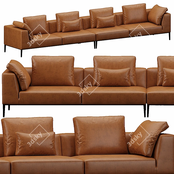 B&B Italia Modern Sofa Set 3D model image 1