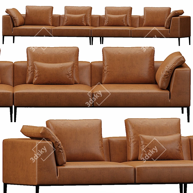 B&B Italia Modern Sofa Set 3D model image 3