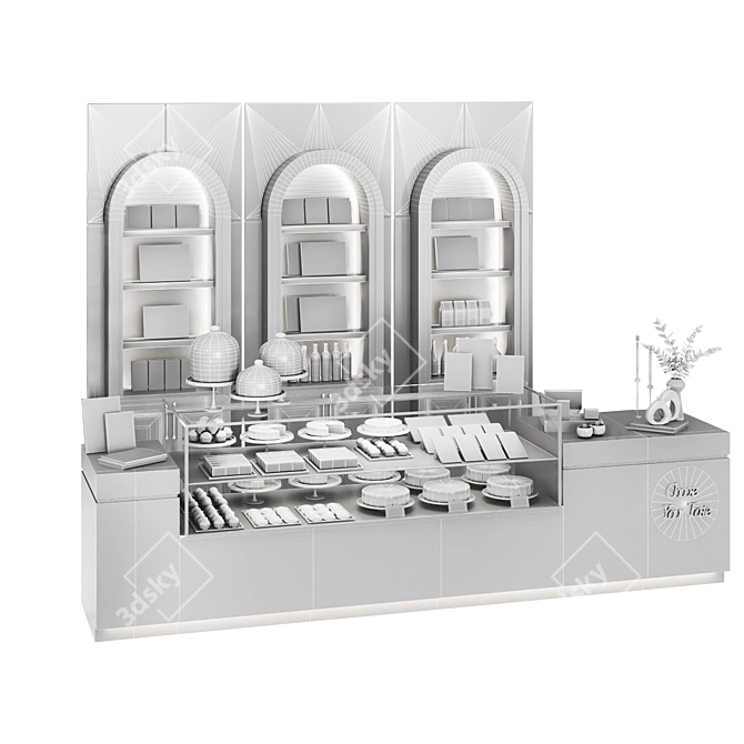 Delicious Pastry Bakery Shop 3D Model 3D model image 4
