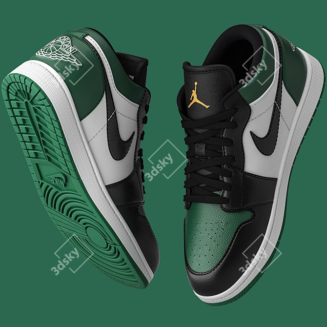 Jordan Low Green 3D Model 3D model image 4