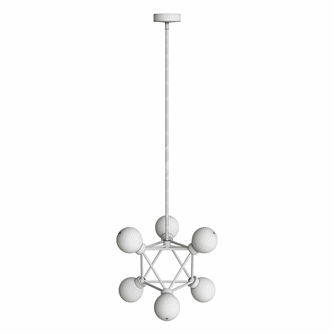 Mystic Small Celestial Pendant 3D model image 3