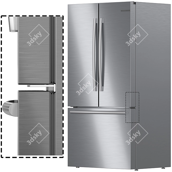 Bosch Refrigerator Collection Deluxe 3D model image 2