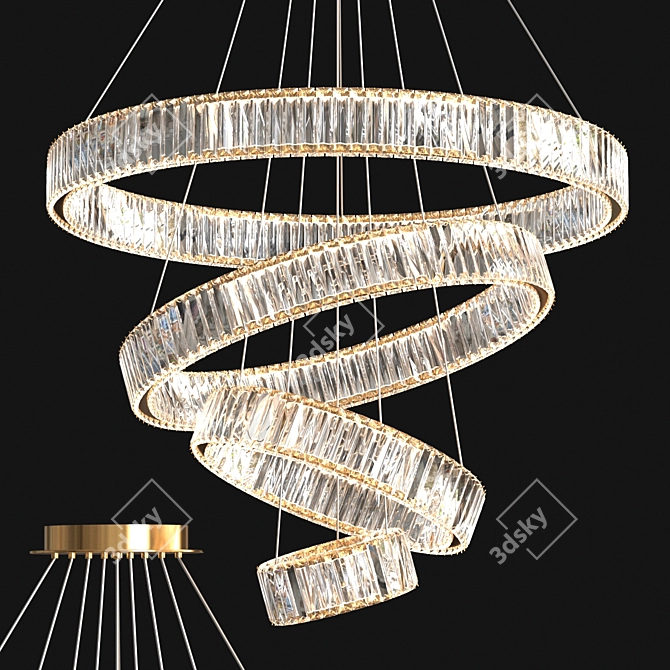 Bertolda Collection Pendant Light Fixture 3D model image 3