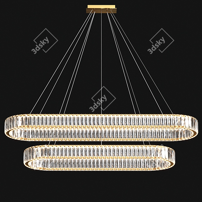 Bertolda Collection Pendant Light Fixture 3D model image 4