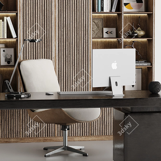 Sleek Office Setup Bundle 3D model image 4