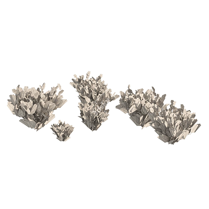 Snakeweed Cluster 3D Model 3D model image 5