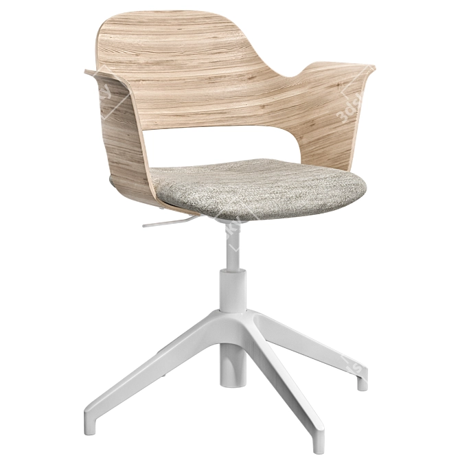 IKEA FJALLBERGET Conference Chair Oak 3D model image 2