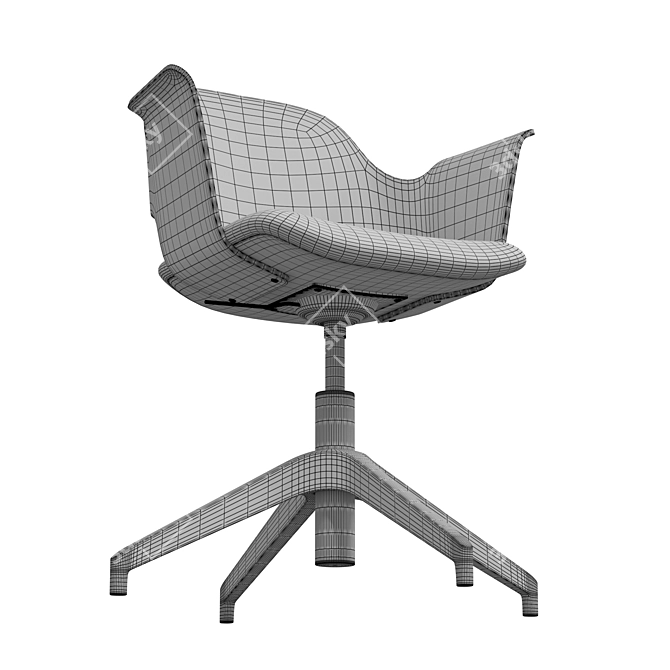 IKEA FJALLBERGET Conference Chair Oak 3D model image 6