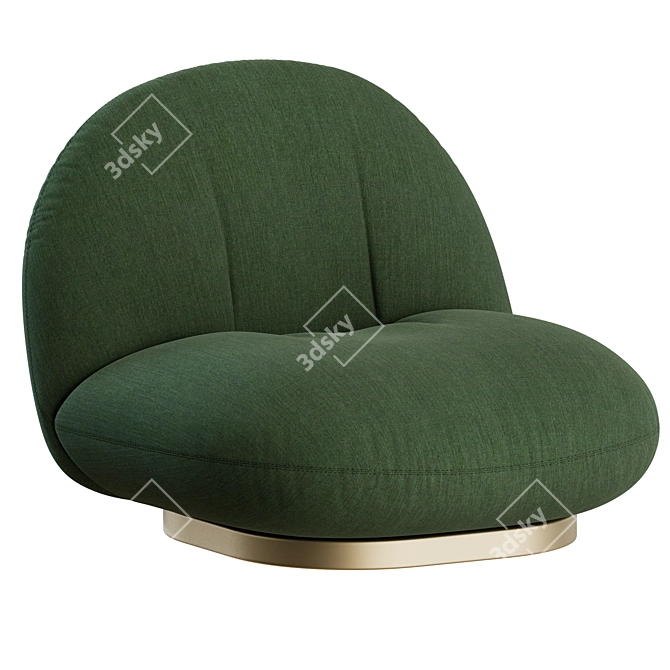 Gubi Pacha Lounge Chair Design 3D model image 4