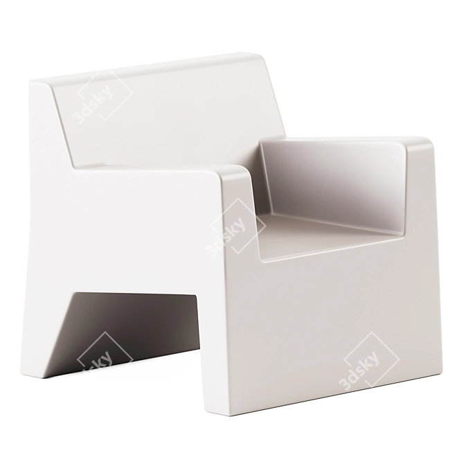 Sleek Outdoor Armchair by Vondom 3D model image 1