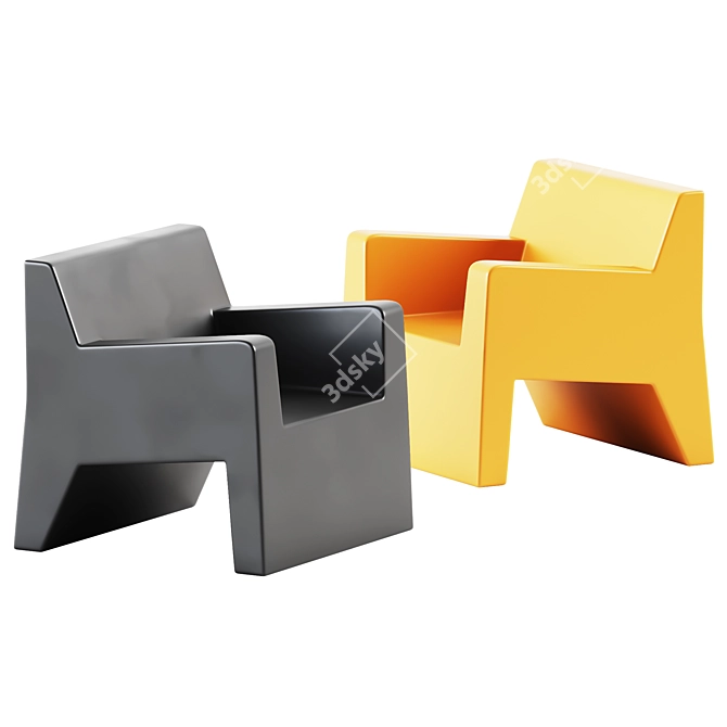 Sleek Outdoor Armchair by Vondom 3D model image 2