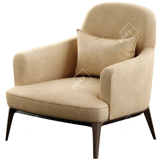 ANE Cozy Armchair for Modern Spaces 3D model image 1