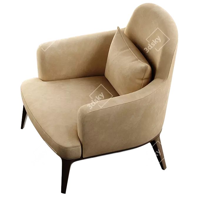 ANE Cozy Armchair for Modern Spaces 3D model image 3