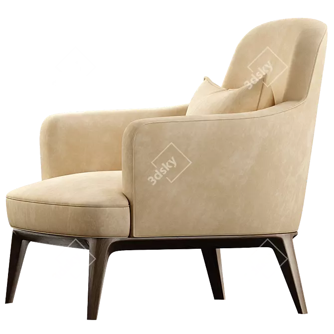 ANE Cozy Armchair for Modern Spaces 3D model image 4