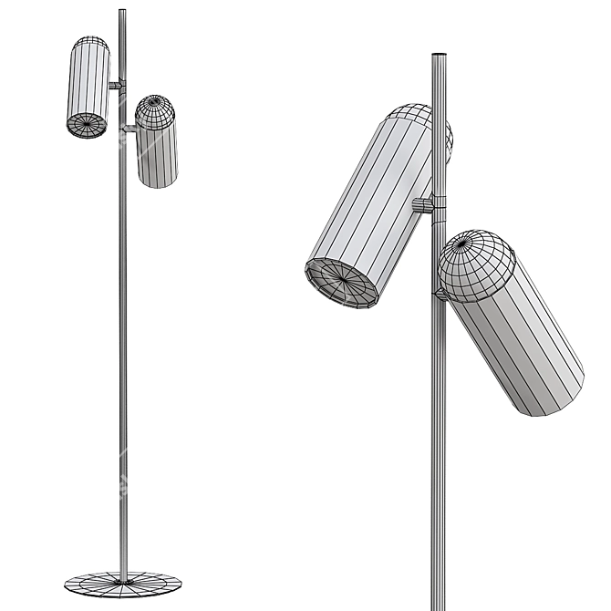 Sleek Hybrid Model for VRay 3D model image 2