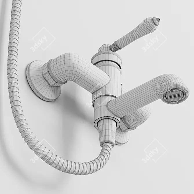 Vintage Oxford IDDIS Bathroom Faucets 3D model image 7