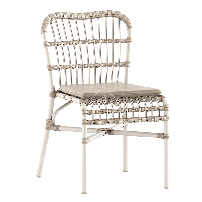 Stylish Lucy Dining Chair 3D model image 3