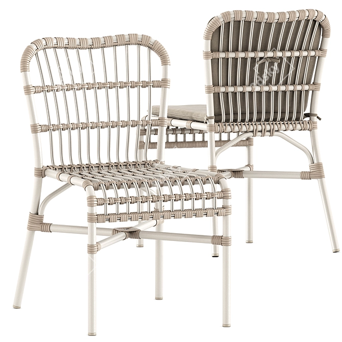 Stylish Lucy Dining Chair 3D model image 6