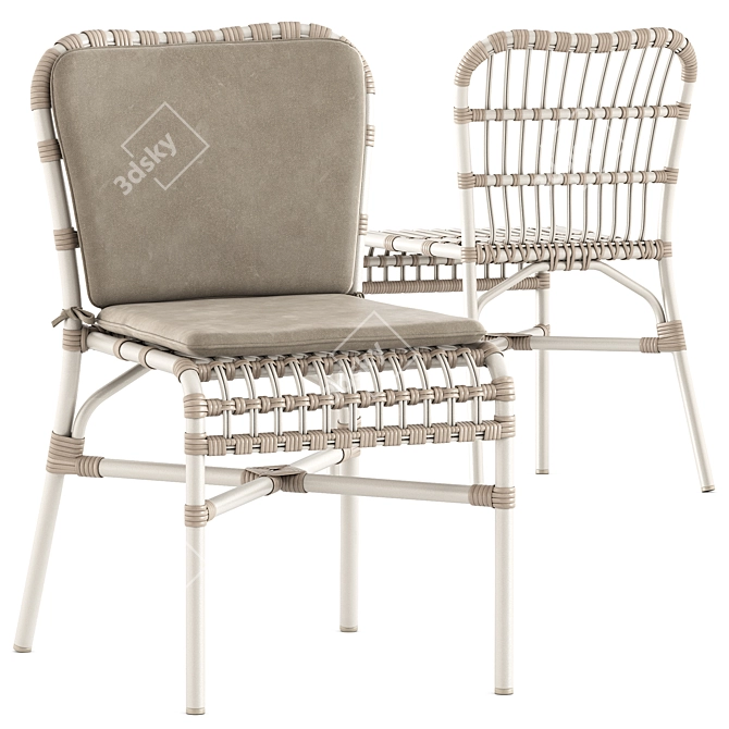 Stylish Lucy Dining Chair 3D model image 7