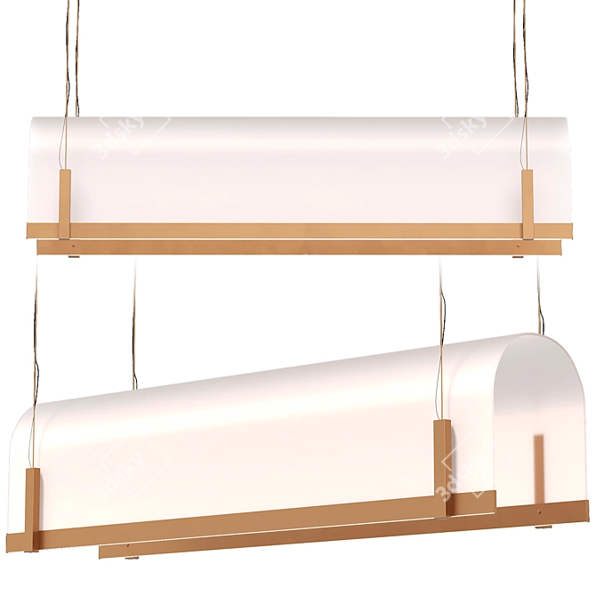 Modern Pendant Light TUNNEL Baxter 3D model image 1