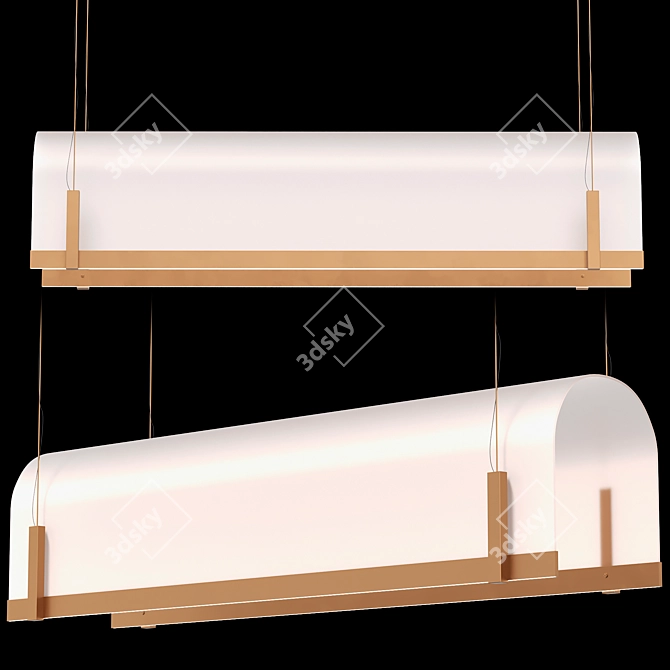 Modern Pendant Light TUNNEL Baxter 3D model image 2