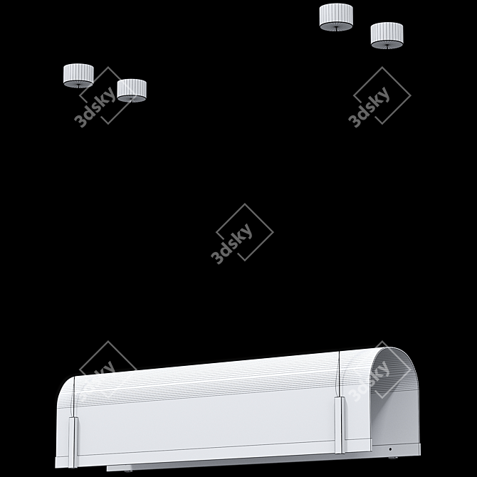 Modern Pendant Light TUNNEL Baxter 3D model image 5
