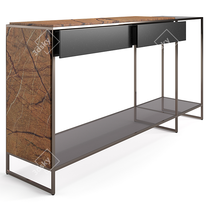 Sleek Visionnaire Mondrian Console 3D model image 6