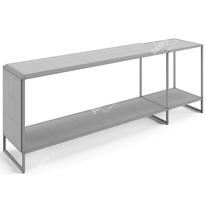 Sleek Visionnaire Mondrian Console 3D model image 7