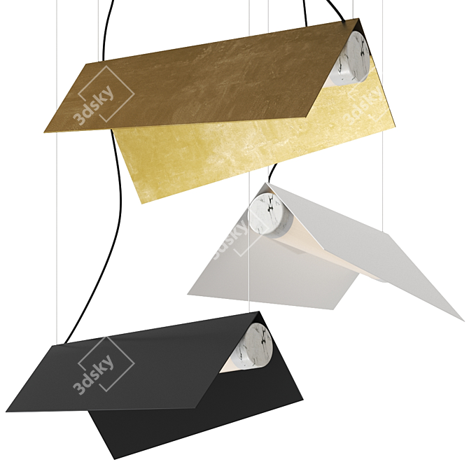 Luminous Clark Suspension Pendant Lamp 3D model image 1