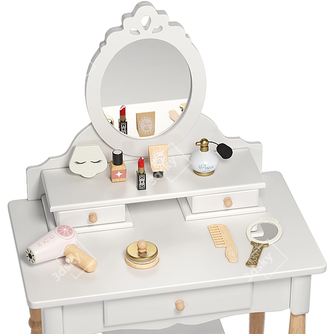 Le Toy Van Vanity Table: Elegance in 33 x 55.9 x 91.4 cm 3D model image 2