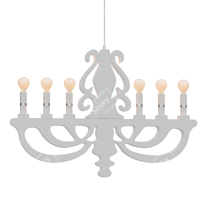 Elegant Italy Pendant Light 3D model image 1