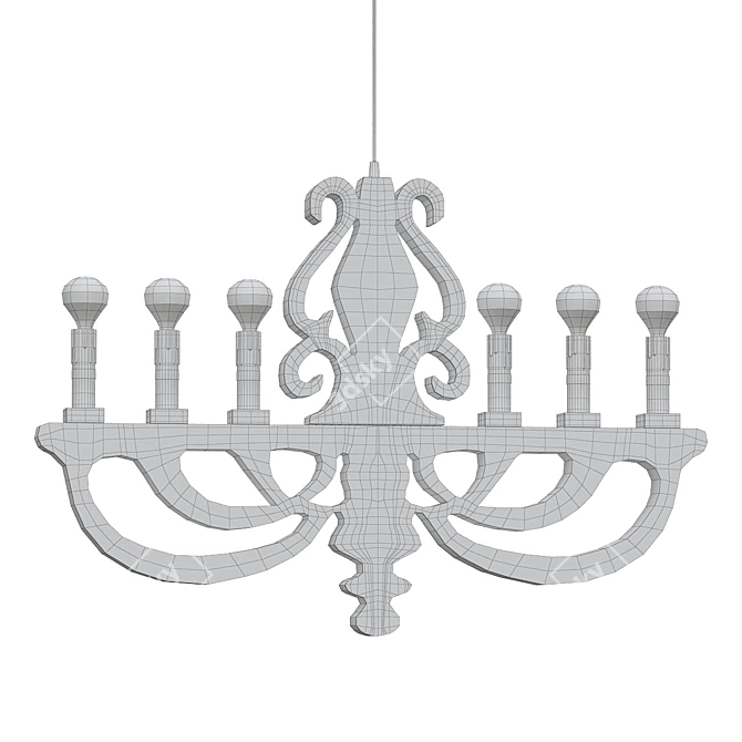 Elegant Italy Pendant Light 3D model image 2