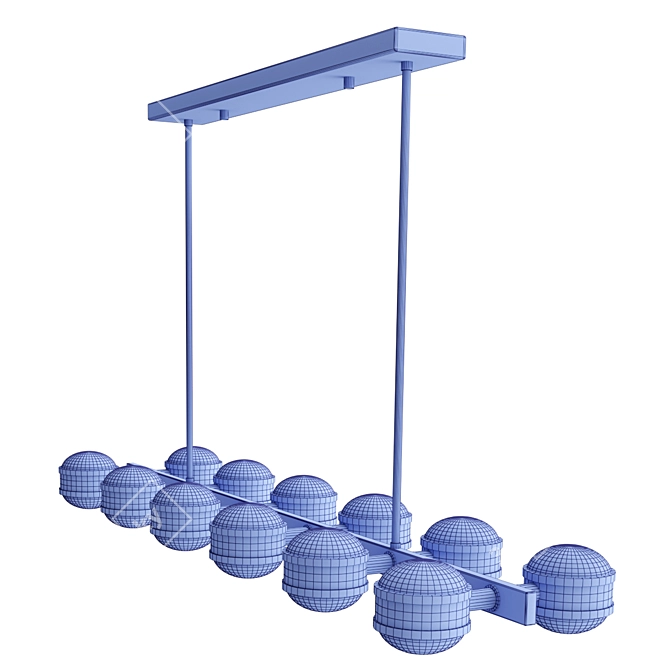 Elegant Aldo Chandelier 3D model image 4