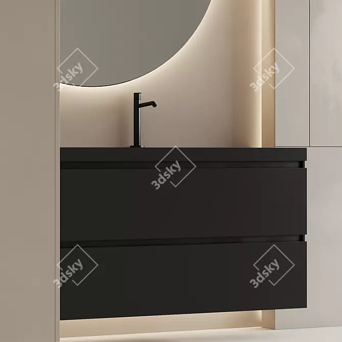 Customizable Bathroom Furniture Set 3D model image 4