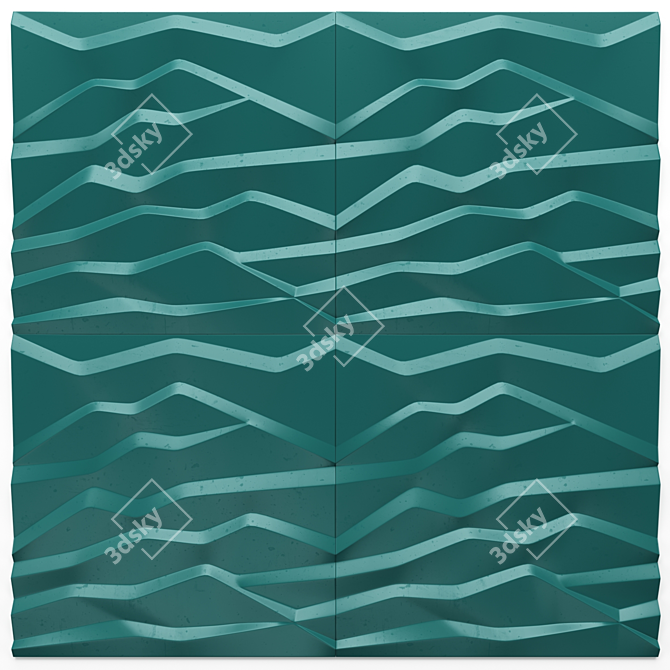 3D Mountain Panel Tiles 3D model image 1