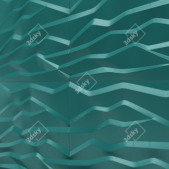 3D Mountain Panel Tiles 3D model image 2